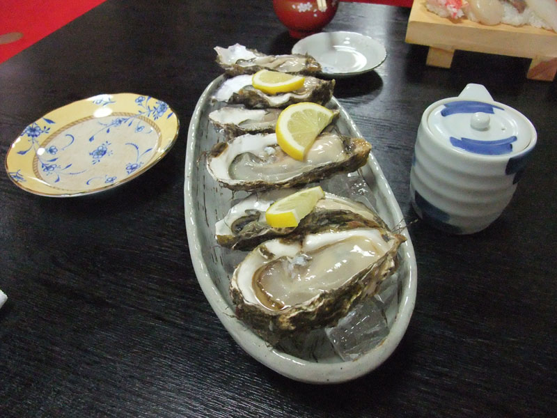 厚岸の生牡蠣