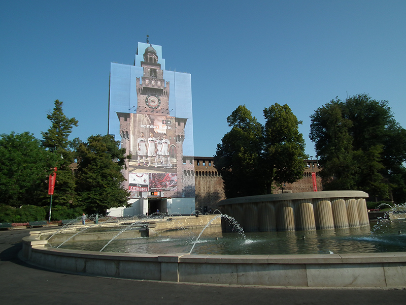 工事中のTorre del Filarete