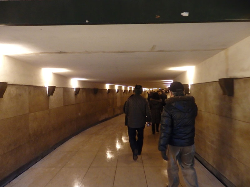 Arc de Triompheへの地下道