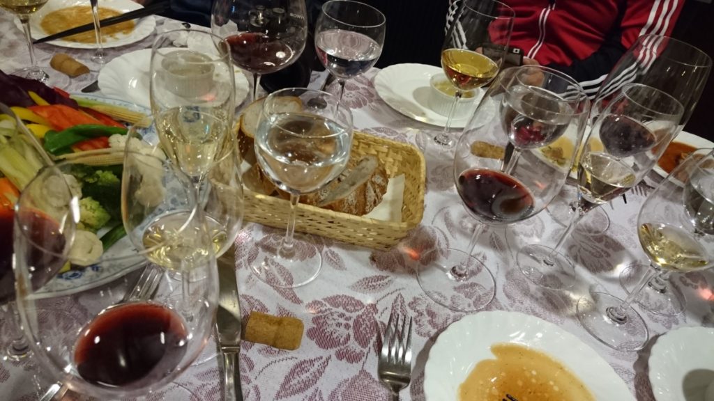 ワイン飲み比べ