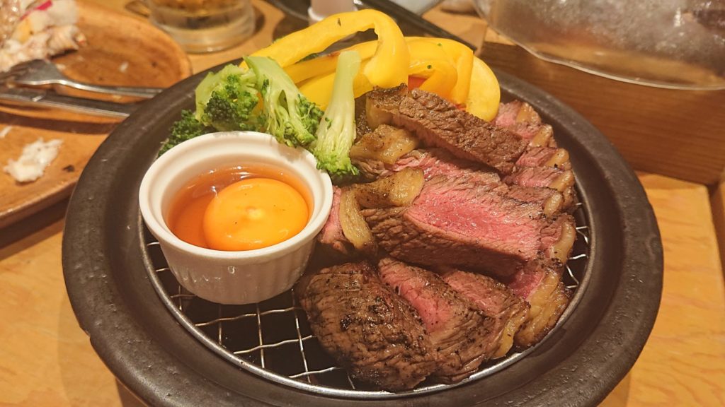 燻製されたステーキ