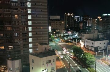 ホテルトラッド博多からの夜景
