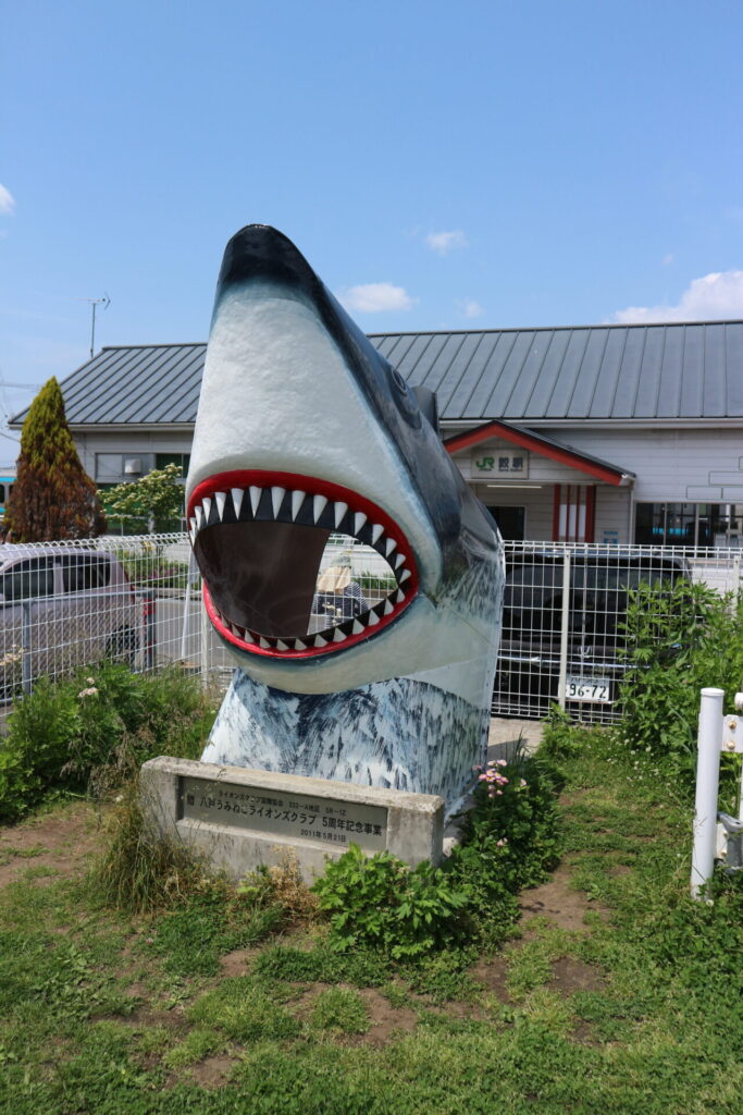 鮫のオブジェ