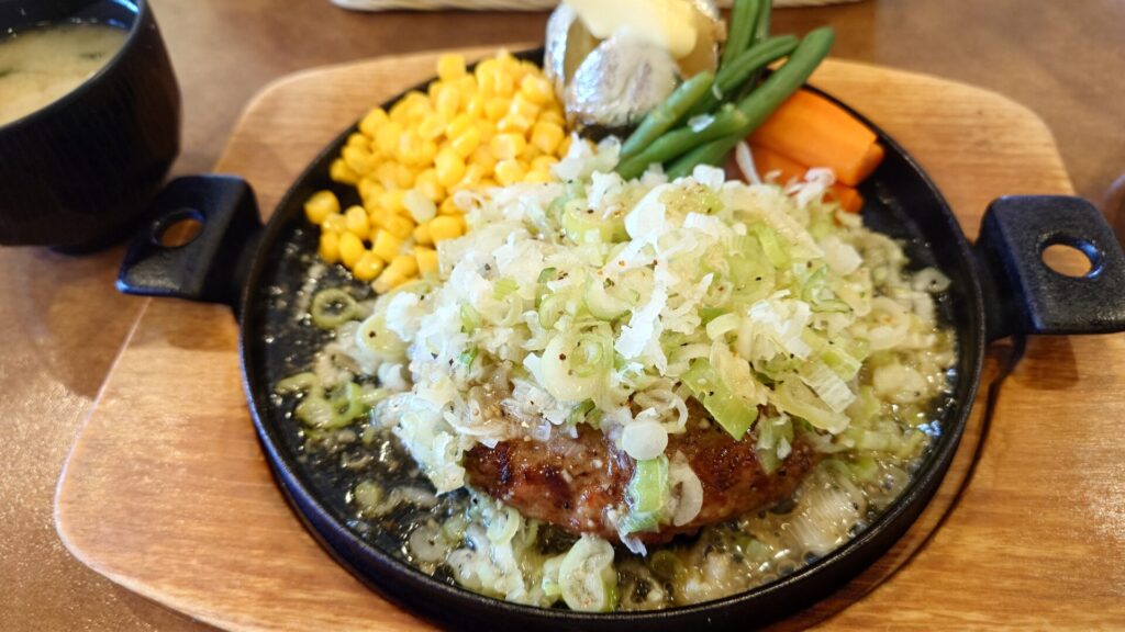 ネギ塩ハンバーグ