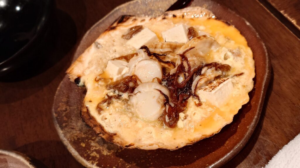 下北半島風 帆立の味噌貝焼き
