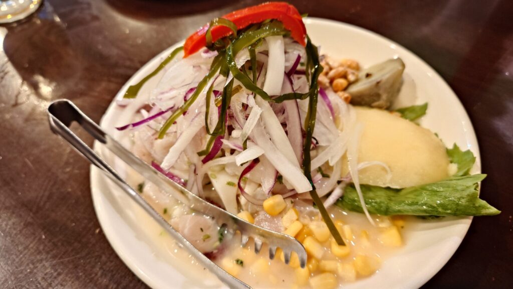 ceviche【セビチェ】 白身魚とタコとイカのレモンマリネ