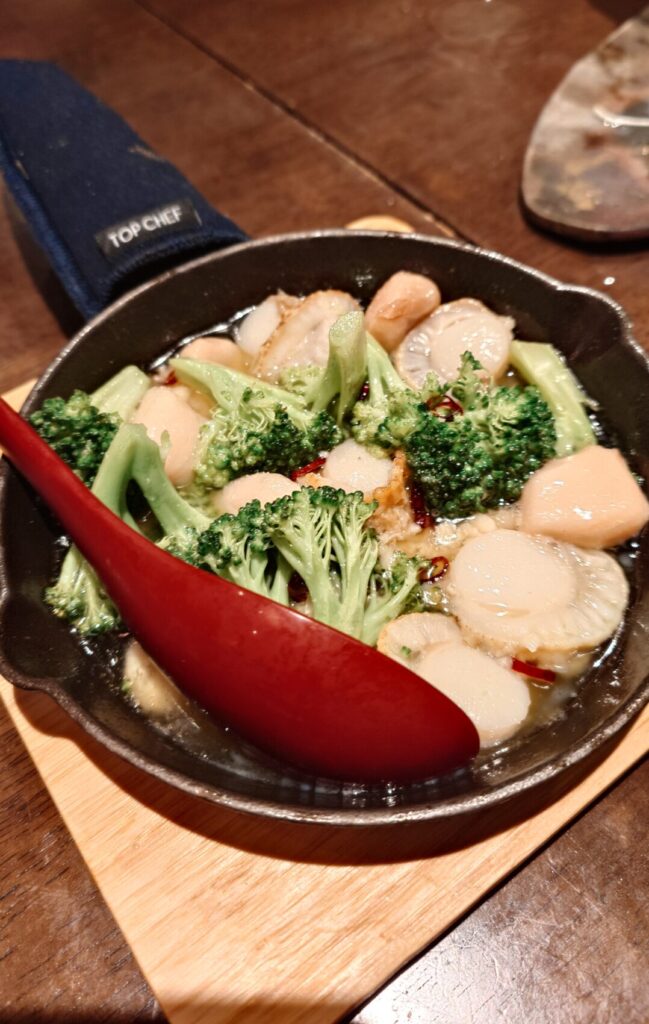 帆立＆にんにくアヒージョ