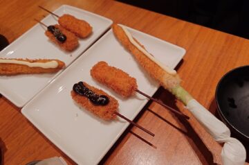 こんにゃく、岩中豚、アスパラガス