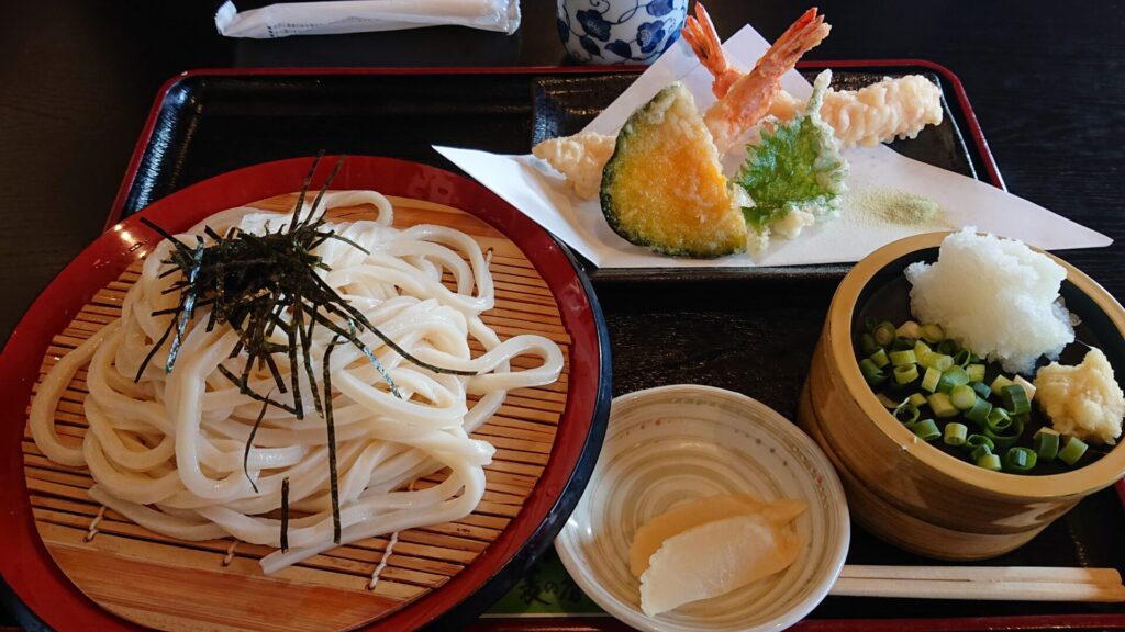 大海老天のざるうどん